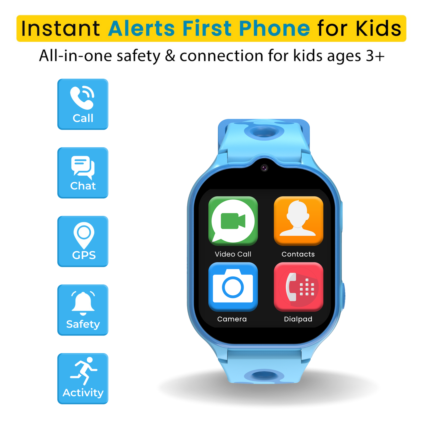 Emojikidz Smart Watch Phone with GPS Monitoring For Kids