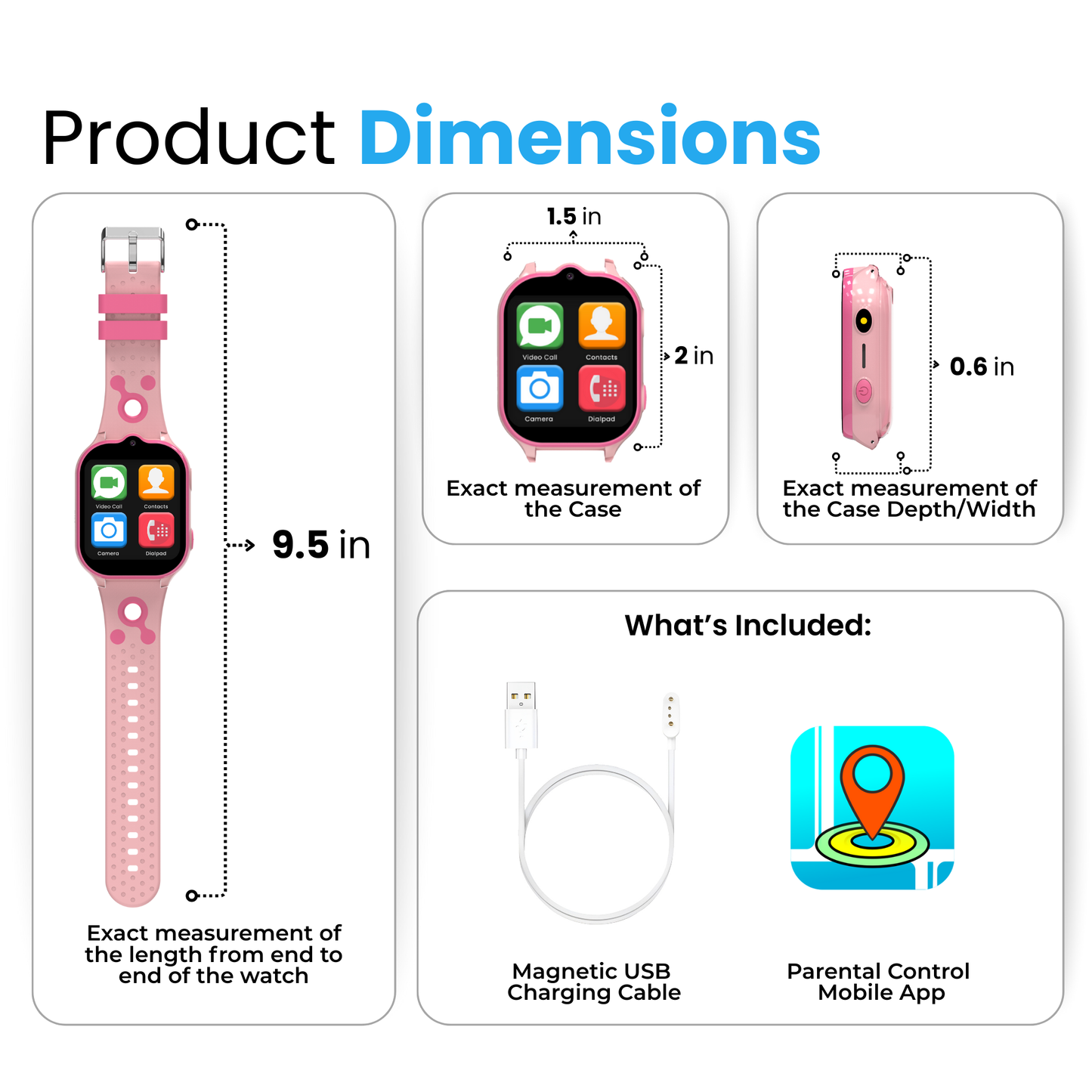 Emojikidz Smart Watch Phone with GPS Monitoring For Kids