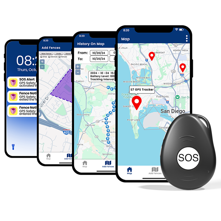 S7 GPS Tracker for Kids by EmojiKidz Stay Connected Safe