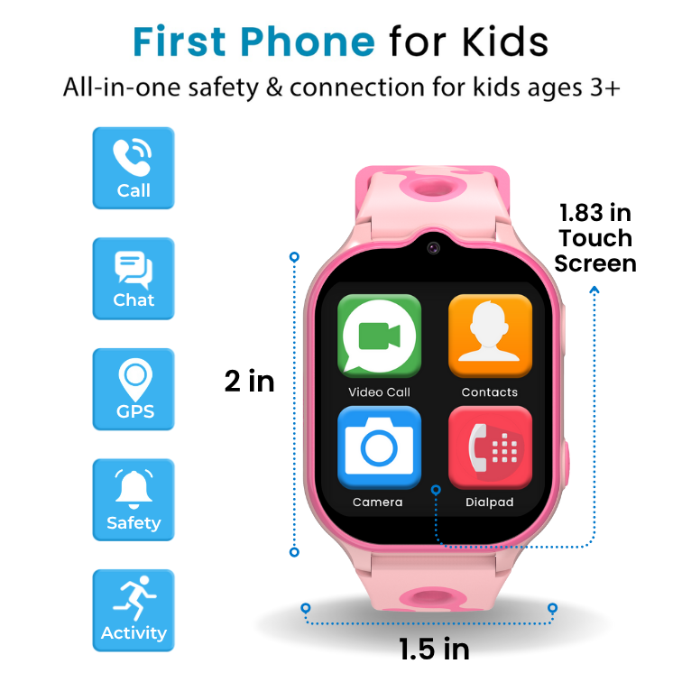 Emojikidz Smart Watch Phone with GPS Monitoring For Kids