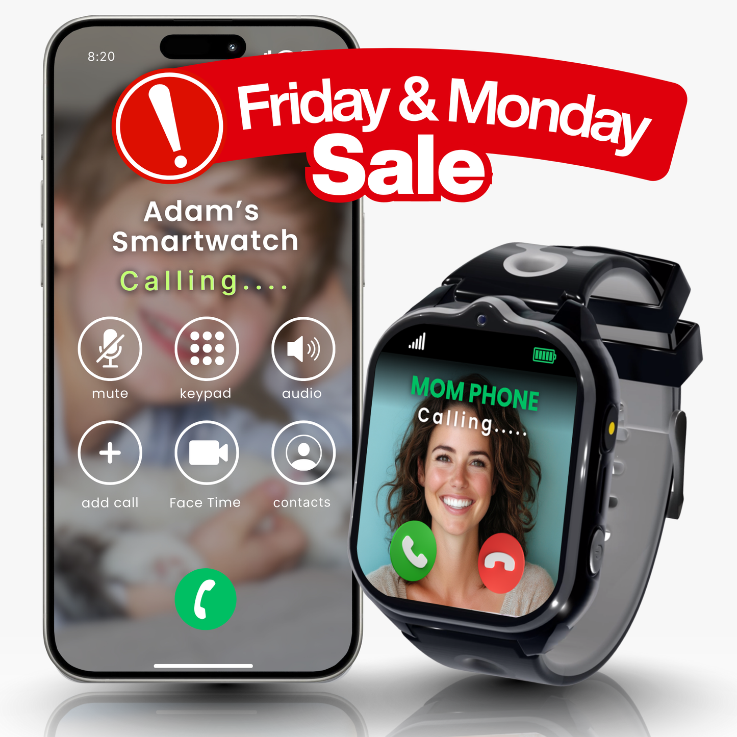 Emojikidz Smart Watch Phone with GPS Monitoring For Kids