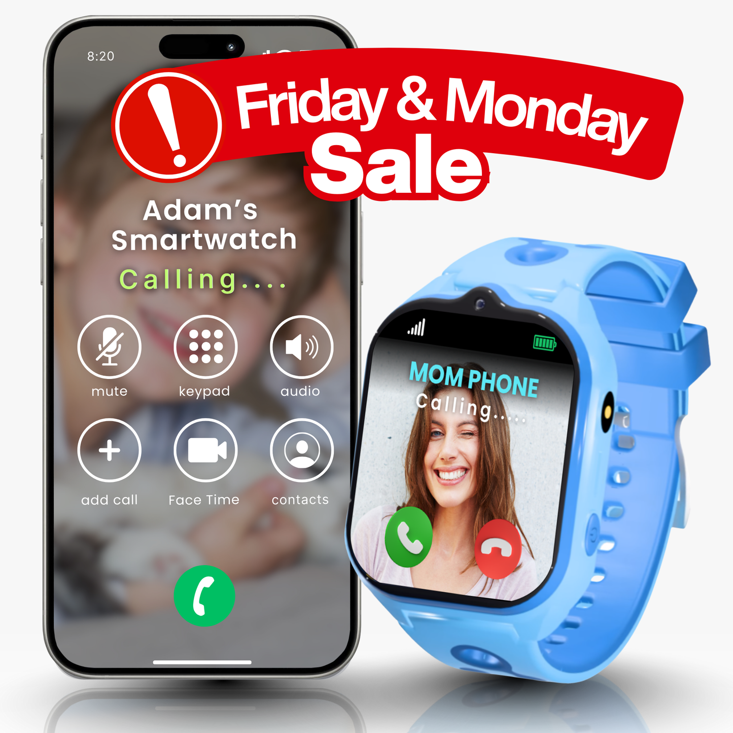 Emojikidz Smart Watch Phone with GPS Monitoring For Kids