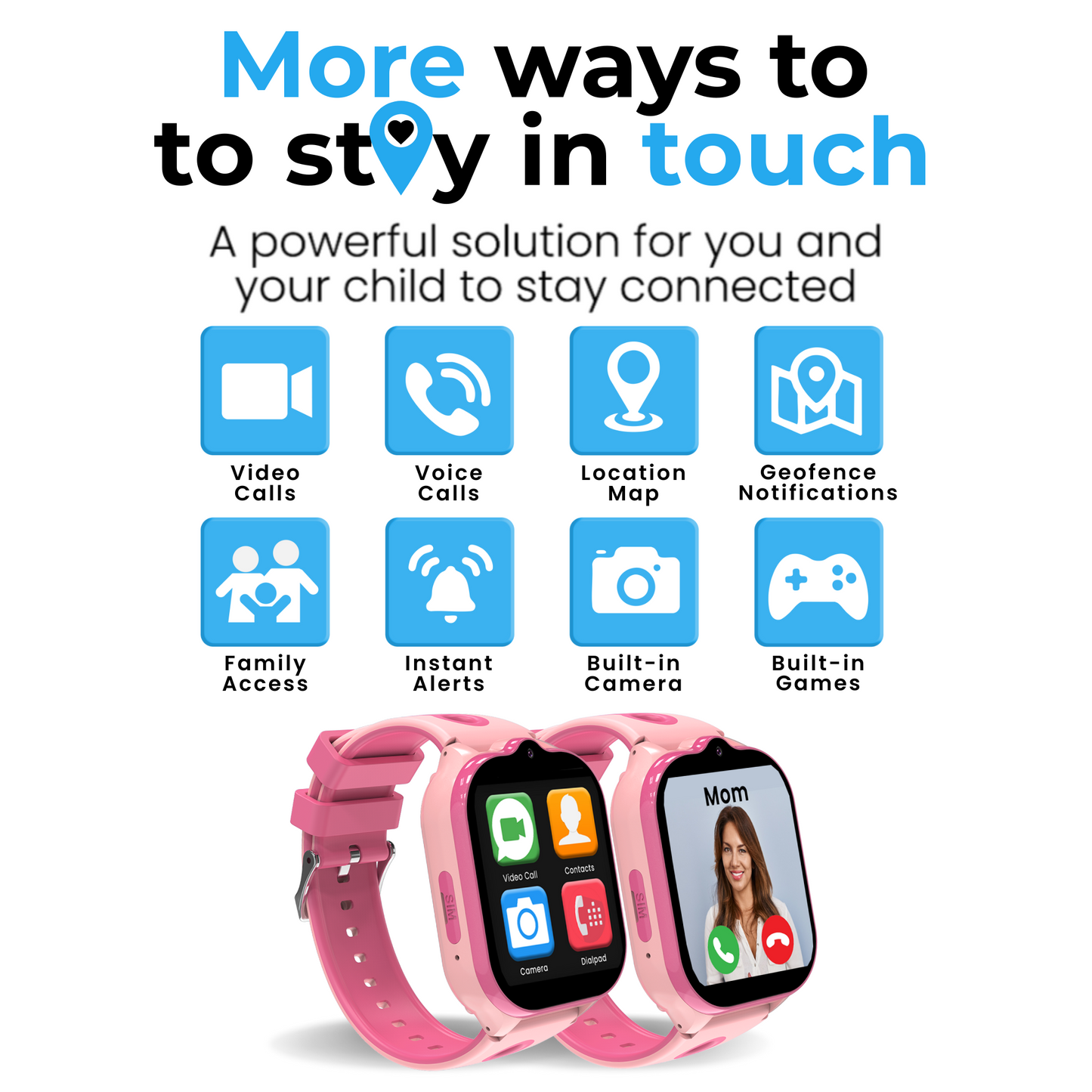 Emojikidz Smart Watch Phone with GPS Monitoring For Kids